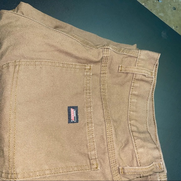 Men’s Relaxed Fit Straight Leg Heavyweight Duck Carpenter Pants, Brown Duck - Picture 11 of 14